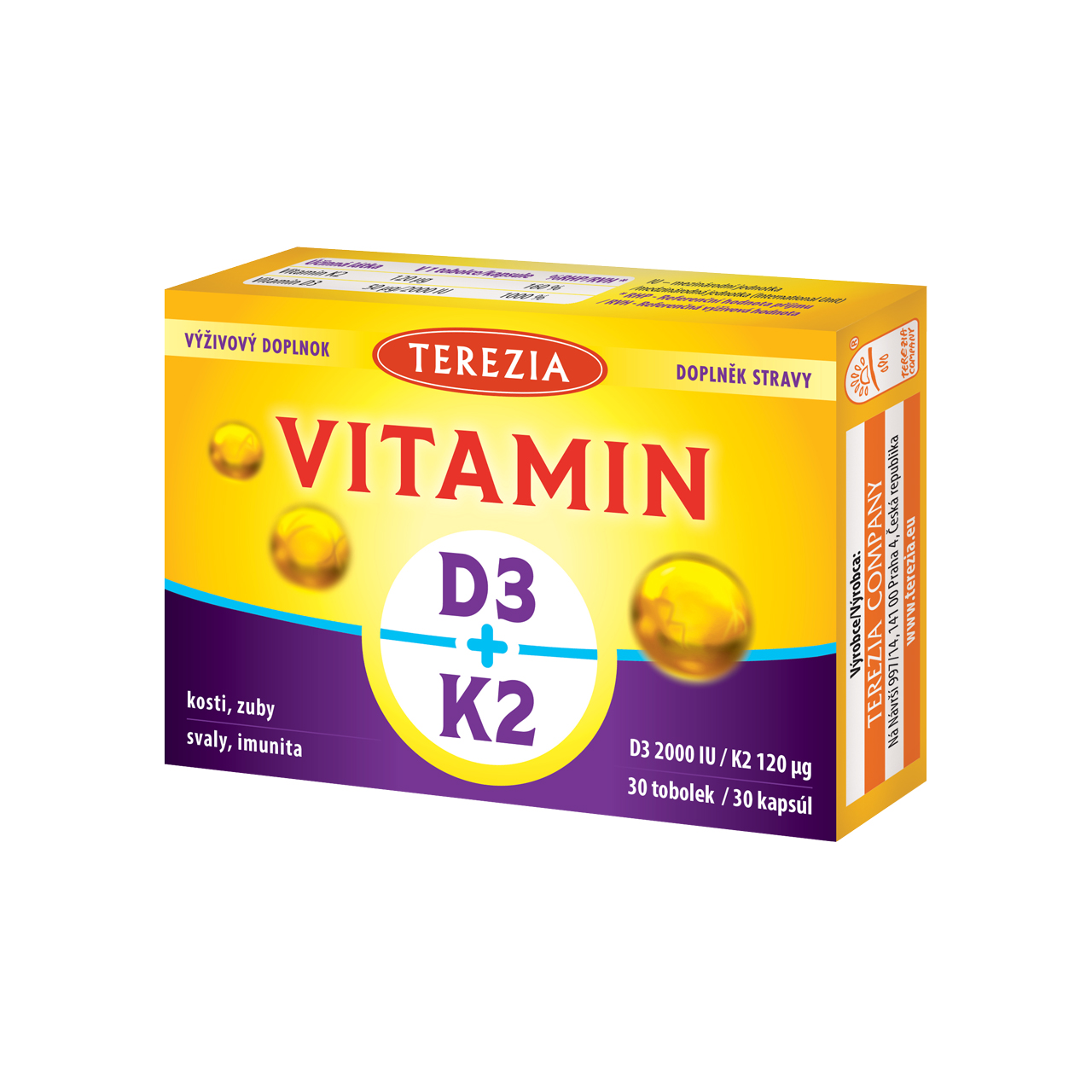 Vitamin D3 + K2 60 tobolek